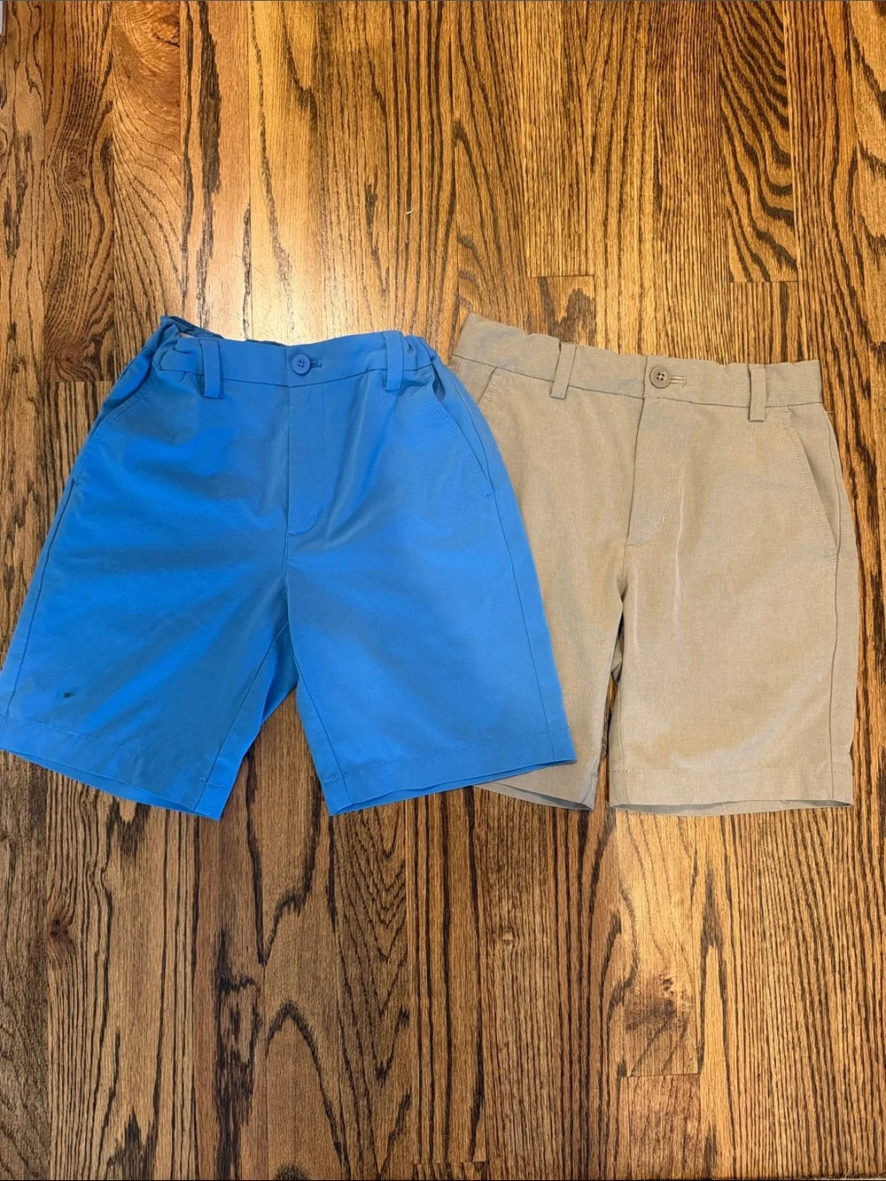 Boys Vineyard Vines Performance Shorts size 8 Pair- Blue and Tan